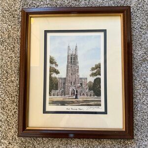 Framed Duke University‎ Chapel Art